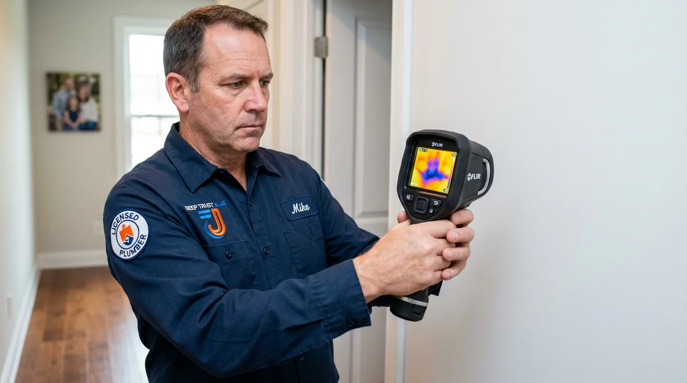 Thermal imaging leak detection by Johns Plumbing LLC in Ben Lomond